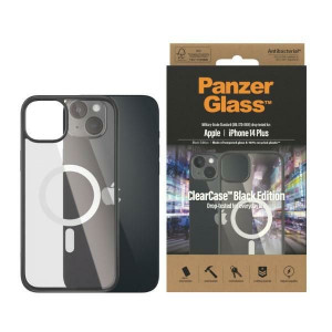 Etui PanzerGlass ClearCase MagSafe Apple iPhone 14 Plus Antibacterial czarn