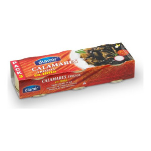 Kalamary we własnym atramencie (natualny czarny sos) Diamir (85 g)(3 uds)