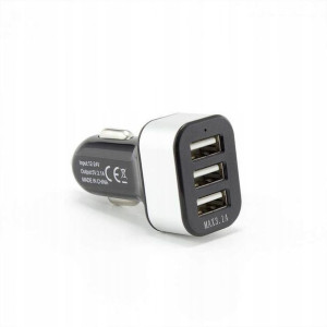 SBOX Ładowarka samochodowa CC-331 3xUSB 3,1A czarn