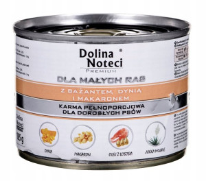 DOLINA NOTECI Premium Bażant z dynią i makaron185g