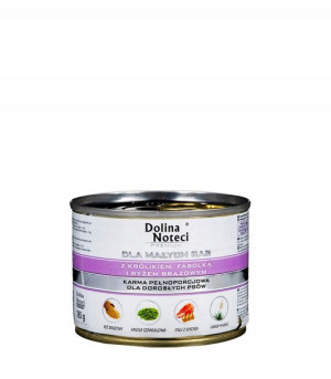 DOLINA NOTECI Premium Królik, fasola i ryż 185g