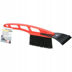 Skrobaczka do lodu szczotka 2w1 31cm Dunlop czerwo