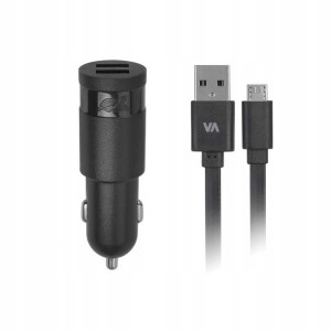 Rivacase Ładowarka Samochodowa + MicroUSB 3,4A / 2