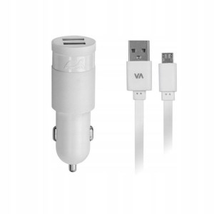 Rivacase Ładowarka Samochodowa + MicroUSB 3,4A / 2