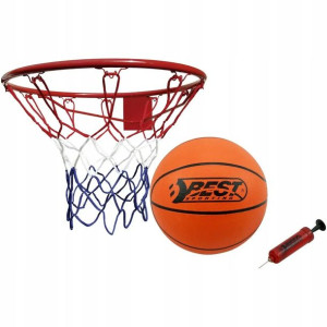 Obręcz do kosza 45cm z piłką i pompką Best Sportin