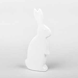 Figurka z porcelany biały zając Wielkanoc