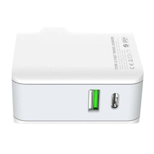 Ładowarka sieciowa LDNIO A4403C USB-A, USB-C 20W + kabel microUSB