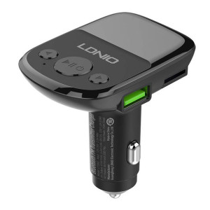 Transmiter FM LDNIO C706Q, Bluetooth 2xUSB-A, AUX + kabel microUSB