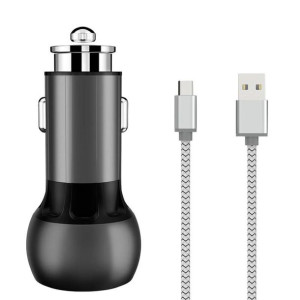 Ładowarka samochodowa LDNIO C503Q 2xUSB-A + kabel USB-C