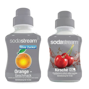 2 Syropy Sodastream Wiśnia Zero Pomarańcza