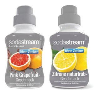 Syropy Sodastream Pink Grejpfrut Zero Cytryna Zero