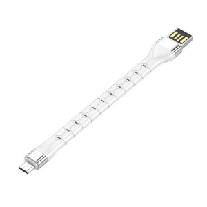 Kabel LDNIO LS50 USB-A/microUSB 0,15m (biały)