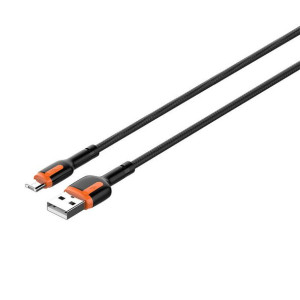 Kabel LDNIO LS531 USB-A/microUSB 1m (szaro-pomarańczowy)