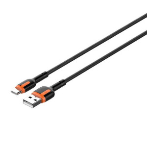Kabel LDNIO LS531 USB-A/USB-C, 1m (szaro-pomarańczowy)