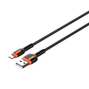 Kabel LDNIO LS532 USB-A/Lightning, 2m (szaro-pomarańczowy)