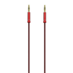 Kabel audio LDNIO LS-Y01 mini jack 3,5mm 1m (czerwony)