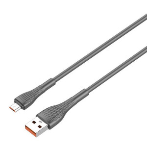 Kabel LDNIO LS671 USB-A/microUSB 1m, 30W (szary)