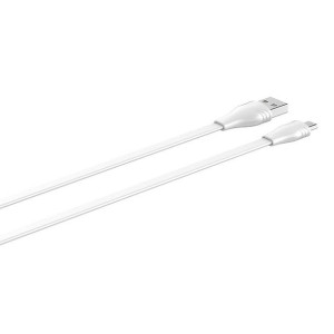 Kabel LDNIO LS550 USB-A/microUSB 2.4A, 0.2m (biały)