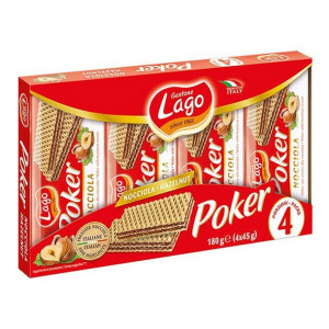 Ciastka Lago Poker Czekolada (4 x 45 g)