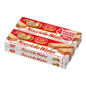Ciastka Lago Waffers Nocciola (4 x 50 g)