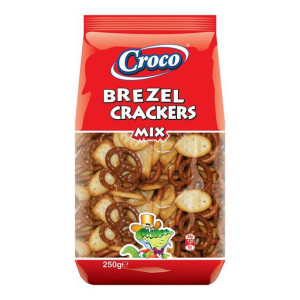 Ciastka Croco Brezel & Crakers (250 g)
