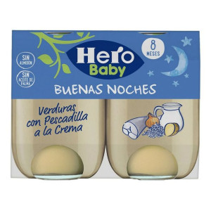 Słoiczek Hero Buenas Noches Warzywa Morszczuk (Merluccius) (2 x 190 gr)
