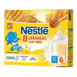 Pokarm dla niemowląt Nestle Mleko i Płatki Zbożowe z Miodem (2 x 250 ml)