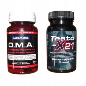 Super zestaw Oma + Testo-X 21+ siła masa mięśnie