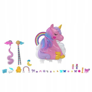 Polly Pocket Jednorożec Salon piękności Zestaw HKV