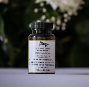Ashwagandha 350 mg 90 kapsułek- STRES, BEZSENNOŚĆ
