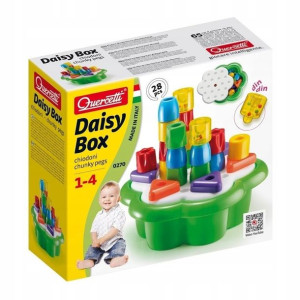 Quercetti Układanka Daisy Box Chunky Pegs 28 eleme