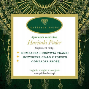 Haritaki Puder- ODMŁADZAJĄCY SKÓRĘ- AJURWEDA