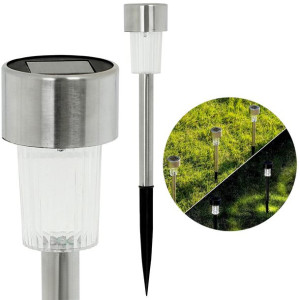Ogrodowa lampa solarna LED, wbijana
