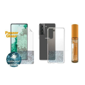 Zestaw PanzerGlass Start Kit Samsung Galaxy S21 Ochrona ekranu TPU, Etui Cl
