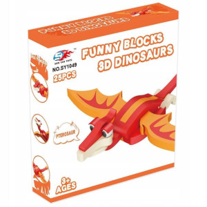 Pterozaur Dinozaur Klocki Piankowe Puzzle 25el