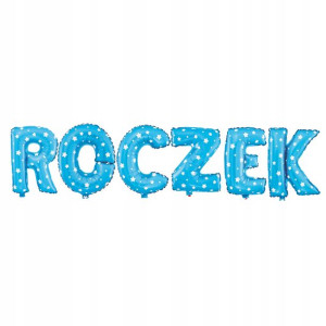 Balony Napis Roczek Niebieski Dla Chłopca