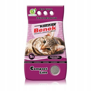 CERTECH Super Benek Compact Lawenda - żwirek 5l