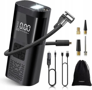 Elektryczna pompka powietrza Powerbank Kompresor Sprężarka Auto
