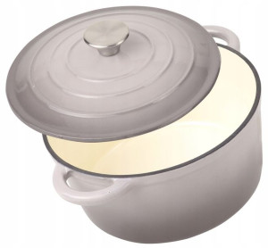 Garnek 24 cm emaliowany żeliwny 4L indukcja gaz