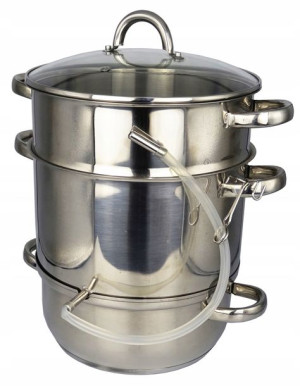 Sokownik Garnek Do Soku Stalowy Parowy 8l 26 Cm
