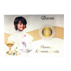 Baron Bombonierka Komunijna dla chłopca 115g
