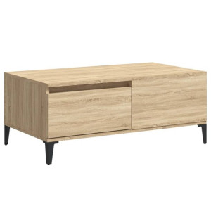 Stolik kawowy, dąb sonoma 90x50x36,5 cm materiał drewnopochodny