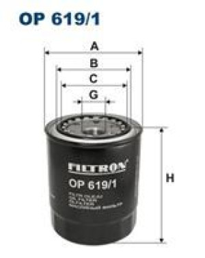 Filtr Oleju Op619/1