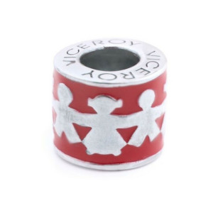 Paciorek Damski Viceroy VMM0303-19 Czerwony Srebrzysty (1 cm)