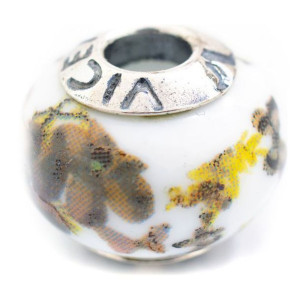 Paciorek Damski Viceroy VMB0044-27 Biały Brązowy (1 cm)