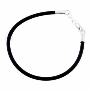 Bransoletka Damska Cristian Lay 54778200 Czarny Silikon (20 cm)