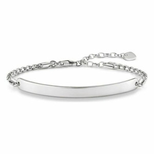 Bransoletka Damska Thomas Sabo LBA0047-001-12-L Plata de ley Srebrzysty
