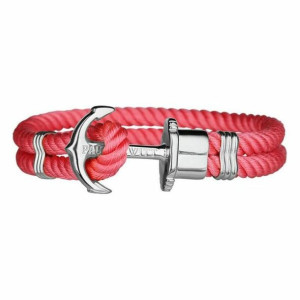 Bransoletka Unisex Paul Hewitt Srebrzysty Różowy Nylon