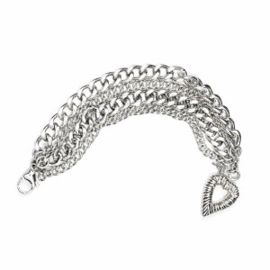 Bransoletka Damska Folli Follie 4N0F041O Plata de ley Srebrzysty (70 cm)