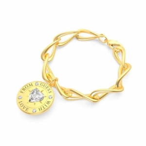 Bransoletka Damska Guess UBB70004-S Złoty Stal (Rozmiar S)